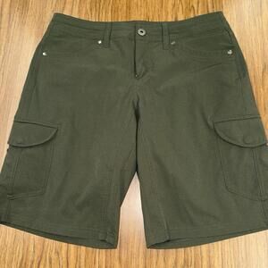 Kuhl Light Green Outdoor Hiking Cargo Shorts Womens 6 Style 6417